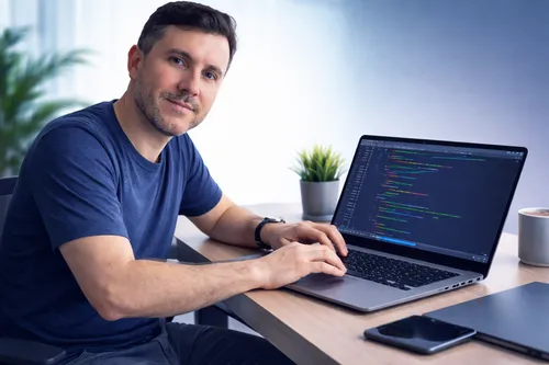 Imagem de Richard Marques programando